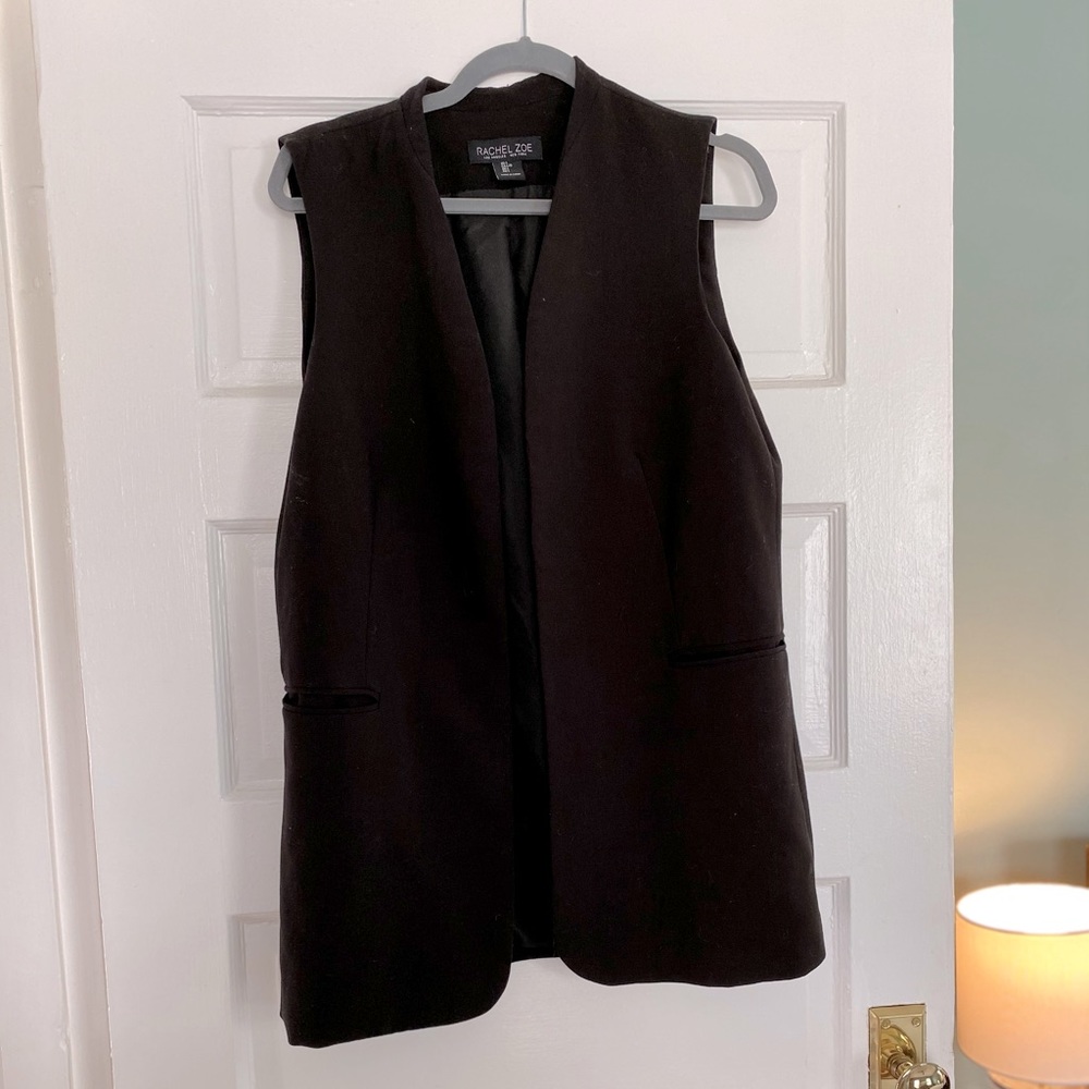 Rachel Zoe Sleeveless Black Vest